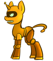 Size: 1000x1150 | Tagged: safe, artist:tina-chan, pony, bender bending rodriguez, calculon, futurama, ponified