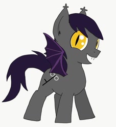 Size: 1099x1211 | Tagged: safe, artist:lostbrony, oc, oc:specter, bat pony, colt, male, simple background, solo