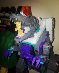 Size: 2268x2835 | Tagged: safe, applejack, blind bag, collection, irl, photo, toy, transformers, trypticon