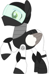 Size: 1514x2286 | Tagged: safe, artist:rerorir, oc, oc:richard (rerorir), pegasus, pony, armor, male, scp foundation, solo, stallion