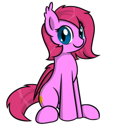 Size: 1500x1500 | Tagged: safe, artist:one4pony, oc, oc only, oc:cheery bell, bat pony, pony, 2020 community collab, bat pony oc, derpibooru community collaboration, female, solo, transparent background