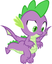 Size: 2840x3488 | Tagged: safe, artist:memnoch, spike, dragon, simple background, solo, transparent background, vector, winged spike