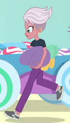 Size: 412x718 | Tagged: safe, derpibooru import, screencap, better together, equestria girls, rollercoaster of friendship, background human, candyberry, cropped, solo