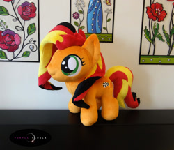 Size: 1280x1099 | Tagged: safe, artist:purplenebulastudios, oc, pony, female, filly, irl, not sunset shimmer, photo, plushie, solo