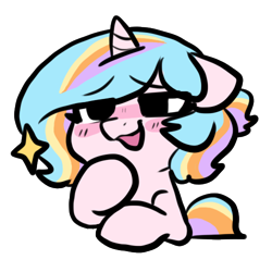 Size: 500x500 | Tagged: safe, artist:colorfulcolor233, oc, oc only, oc:oofy colorful, pony, unicorn, simple background, solo, transparent background