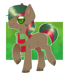 Size: 1024x1122 | Tagged: safe, artist:sadelinav, oc, earth pony, pony, clothes, male, scarf, solo, stallion