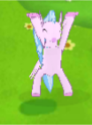 Size: 104x142 | Tagged: safe, derpibooru import, silverstream, behaving like a star, bipedal, catasterism, cropped, cute, dancing, diastreamies, gameloft, silly, solo