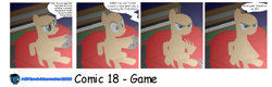 Size: 1280x412 | Tagged: safe, artist:agkandphotomaker2000, derpibooru import, oc, oc:pony video maker, pony, 2016, angry, comic, furless, offense, old, unfortunate circumstances, video game