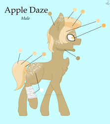 Size: 3106x3500 | Tagged: safe, artist:rainbowstormreal, derpibooru import, oc, oc:appledaze, pony, reference sheet