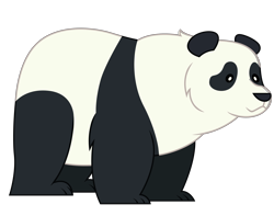 Size: 5922x4676 | Tagged: safe, artist:dragonchaser123, derpibooru import, bear, bugbear, panda, school raze, absurd resolution, animal, simple background, solo, transparent background, vector