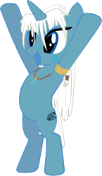 Size: 349x601 | Tagged: safe, artist:cmeschia, pony, unicorn, atlantis: the lost empire, bipedal, crossover, kida, ponified, simple background, transparent background