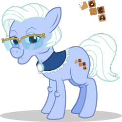 Size: 1280x1281 | Tagged: safe, artist:mlp-trailgrazer, oc, earth pony, pony, elderly, female, glasses, mare, simple background, solo, transparent background