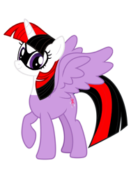 Size: 1536x2048 | Tagged: safe, twilight sparkle, twilight sparkle (alicorn), alicorn, clothes, cosplay, costume, dc comics, harley quinn, simple background, solo, tara strong, voice actor joke, white background