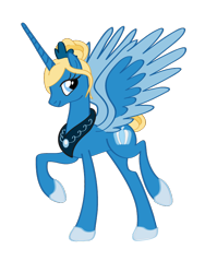 Size: 600x800 | Tagged: safe, artist:melody-serenata, alicorn, pony, alicornified, cinderella, crossover, ponified, race swap, simple background, solo, transparent background