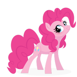 Size: 1920x1920 | Tagged: safe, artist:kabuvee, pinkie pie, earth pony, pony, cute, diapinkes, female, mare, simple background, solo, transparent background