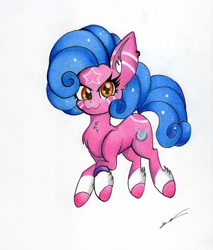 Size: 4591x5393 | Tagged: safe, artist:luxiwind, oc, oc:star shoes, earth pony, pony, absurd resolution, female, mare, solo, traditional art