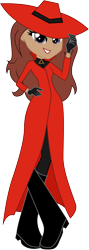 Size: 1700x4754 | Tagged: safe, artist:lhenao, artist:selenaede, equestria girls, barely eqg related, base used, carmen sandiego, crossover, equestria girls-ified, simple background, transparent background, where in the world is carmen sandiego