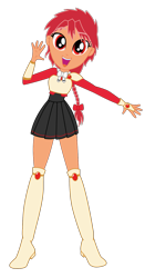Size: 775x1474 | Tagged: safe, artist:lhenao, artist:pupkinbases, equestria girls, barely eqg related, base used, crossover, equestria girls-ified, hikaru shidou, magic knight rayearth, simple background, transparent background