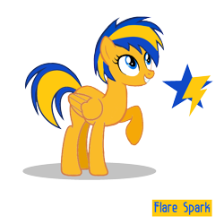 Size: 2000x2000 | Tagged: safe, artist:mlpfan3991, derpibooru import, oc, oc only, oc:flare spark, pegasus, pony, cutie mark, female, feminism, mare, solo