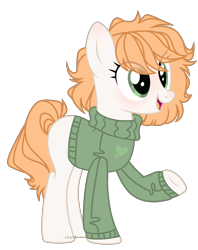 Size: 2000x2523 | Tagged: safe, artist:airymarshmallow, derpibooru import, oc, oc only, earth pony, pony, clothes, female, mare, simple background, solo, sweater, transparent background, turtleneck