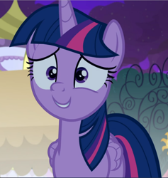 Size: 890x940 | Tagged: safe, screencap, twilight sparkle, twilight sparkle (alicorn), alicorn, pony, the summer sun setback, cropped, cute, faic, smiling, solo, twiabetes