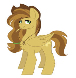 Size: 763x783 | Tagged: safe, artist:piidorenko, artist:vovanpetuh, derpibooru import, oc, oc:hayloft, pegasus, pony, cowboy hat, female, hat, magical gay spawn, mare, offspring, parent:braeburn, parent:soarin', parents:soarburn, simple background, straw in mouth, white background