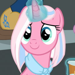 Size: 1080x1080 | Tagged: safe, screencap, clear sky, pony, common ground, cute, cute eyes, cute sky, solo focus, weapons-grade cute