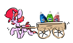 Size: 1500x900 | Tagged: safe, artist:dawnfire, oc, oc only, oc:dawnfire, pony, unicorn, solo, wagon