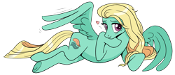 Size: 1623x698 | Tagged: safe, artist:pencils, derpibooru import, zephyr breeze, pegasus, pony, cutie mark, femboy, heart, looking at you, male, simple background, smiling, solo, stallion, stupid sexy zephyr breeze, transparent background, trap