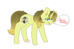 Size: 1024x683 | Tagged: safe, artist:diantrex, oc, oc:ashley, pony, unicorn, female, solo, swearing, vulgar