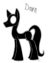 Size: 888x1150 | Tagged: safe, artist:didun850, oc, oc only, oc:dawn, pony, glowing eyes, grin, parent:pony of shadows, shadow pony, simple background, smiling, solo, transparent background