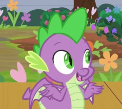 Size: 577x518 | Tagged: safe, screencap, spike, dragon, the point of no return, claws, cropped, male, solo, winged spike, wings