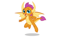 Size: 1280x800 | Tagged: safe, derpibooru import, smolder, smolder (male), dragon, claws, cute, dragon wings, fangs, flying, horns, male, rule 63, simple background, smolderbetes, solo, transparent background, vector, wings