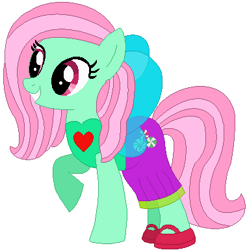 Size: 380x384 | Tagged: safe, artist:selenaede, artist:user15432, derpibooru import, minty, earth pony, pony, g3, g4, base used, clothes, costume, fairy, fairy pony, fairy wings, g3 to g4, generation leap, halloween, halloween costume, hasbro, hasbro studios, holiday, shoes, wings