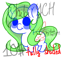 Size: 550x500 | Tagged: safe, artist:thanhvy15599, pony, chibi, commission, commission prices, cute, solo, ych example, ych sketch, your character here