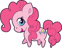 Size: 4757x3678 | Tagged: safe, artist:squeemishness, earth pony, pony, chibi, female, looking at you, mare, open mouth, simple background, smiling, solo, transparent background