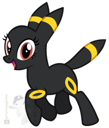 Size: 1941x2266 | Tagged: safe, artist:partylikeanartist, pony, crossover, pokémon, ponified, simple background, transparent background, umbreon