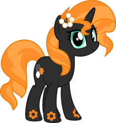 Size: 869x920 | Tagged: safe, artist:ggalleonalliance, oc, oc only, oc:carbon 6, element pony, object pony, original species, pony, unicorn, not sunset shimmer, ponified, simple background, solo, transparent background