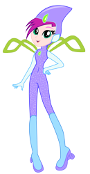 Size: 644x1242 | Tagged: safe, artist:lhenao, artist:princesssnowofc, human, equestria girls, barely eqg related, base used, bodysuit, boots, clothes, crossover, equestria girls style, equestria girls-ified, fairy, fairy wings, magic winx, rainbow s.r.l, shoes, tecna, wings, winx club