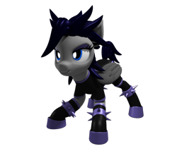 Size: 3500x3000 | Tagged: safe, artist:argos90, oc, oc only, oc:hail of fire, pegasus, 3d, black background, female, mare, simple background, smug, solo, transparent background