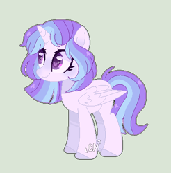 Size: 445x453 | Tagged: safe, artist:moon-rose-rosie, derpibooru import, oc, alicorn, pony, base used, female, heart eyes, magical lesbian spawn, mare, offspring, parent:rainbow dash, parent:twilight sparkle, parents:twidash, simple background, solo, wingding eyes