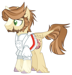 Size: 2792x2894 | Tagged: safe, artist:owl-clockwork, donut joe, pony, alternate design, base used, beard, facial hair, simple background, solo, transparent background, unshorn fetlocks