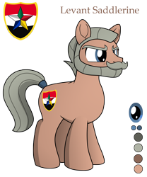 Size: 2500x3000 | Tagged: safe, artist:pananovich, oc, oc:levant saddlerine, earth pony, pony, /mlpol/, /sg/, beard, facial hair, grandfather, male, military, officer, ponified, soldier, syria
