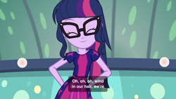 Size: 2208x1242 | Tagged: safe, screencap, sci-twi, twilight sparkle, better together, equestria girls