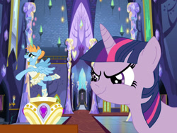 Size: 1032x774 | Tagged: safe, twilight sparkle, oc, oc:harmony star, alicorn, alicorn oc, ballerina, ballet, canon x oc, clothes, female, male, shipping, straight, tutu, twilight's castle, twimony