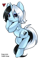 Size: 700x1102 | Tagged: safe, artist:rumay-chian, derpibooru import, oc, oc:silver duality, pony, unicorn, adorasexy, cute, female, heart, mare, sexy, simple background, transparent background