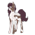 Size: 1485x1485 | Tagged: safe, artist:dreamcloudadopts, derpibooru import, oc, oc only, oc:treasure trove, pegasus, pony, female, mare, offspring, parent:pipsqueak, parent:scootaloo, parents:scootasqueak, piebald colouring, pinto, simple background, solo, transparent background