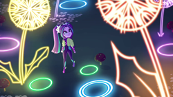 Size: 1280x720 | Tagged: safe, screencap, aria blaze, better together, equestria girls, find the magic, ariabetes, clothes, cute, mushroom, park, pigtails, stone, twintails