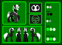 Size: 1400x1000 | Tagged: safe, artist:auroraswirls, oc, oc only, oc:nyar, pony, unicorn, clothes, horn, male, necktie, raised hoof, reference sheet, stallion, suit, unicorn oc