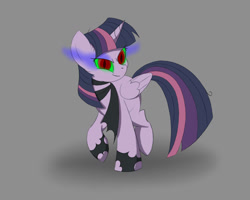 Size: 1280x1024 | Tagged: safe, artist:ideltavelocity, derpibooru import, mean twilight sparkle, alicorn, the mean 6, clone, clothes, dark magic, magic, scarf, solo